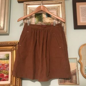 Comptoir des Cottoniers suede a-line skirt